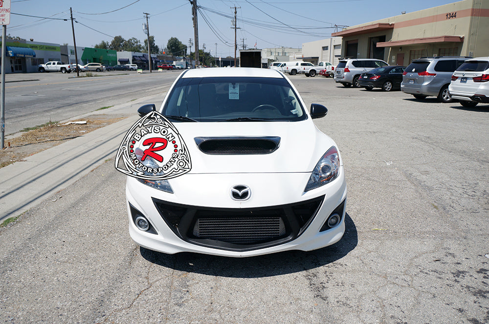 Raised Style (Carbon Fiber) Hood Scoop For 2010-2013 Mazdaspeed-3 (5Dr Hatchback)