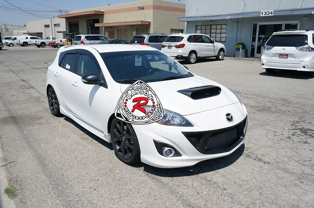 Raised Style (Carbon Fiber) Hood Scoop For 2010-2013 Mazdaspeed-3 (5Dr Hatchback)