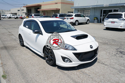 Raised Style (Carbon Fiber) Hood Scoop For 2010-2013 Mazdaspeed-3 (5Dr Hatchback)