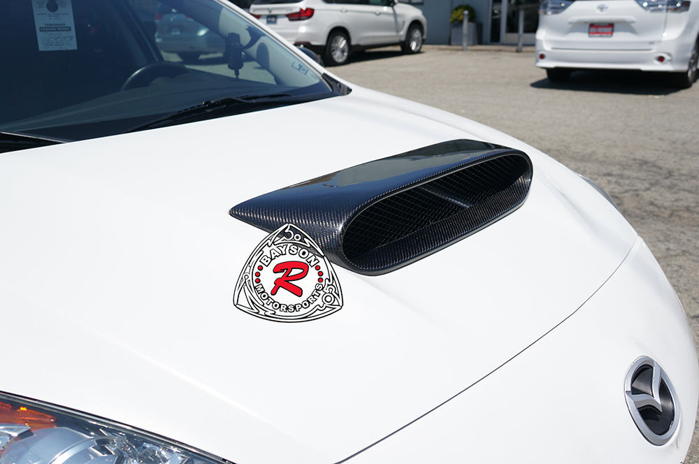 Raised Style (Carbon Fiber) Hood Scoop For 2010-2013 Mazdaspeed-3 (5Dr Hatchback)
