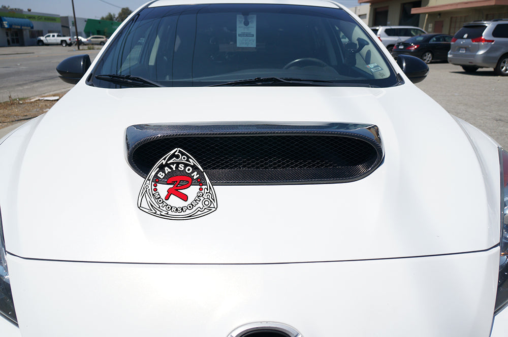 Raised Style (Carbon Fiber) Hood Scoop For 2010-2013 Mazdaspeed-3 (5Dr Hatchback)