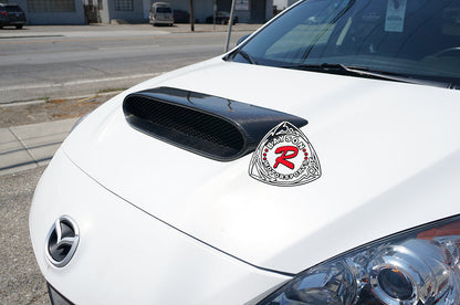 Raised Style (Carbon Fiber) Hood Scoop For 2010-2013 Mazdaspeed-3 (5Dr Hatchback)