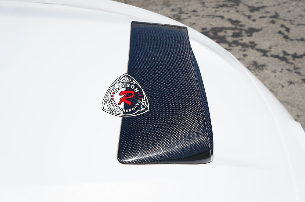 Raised Style (Carbon Fiber) Hood Scoop For 2010-2013 Mazdaspeed-3 (5Dr Hatchback)
