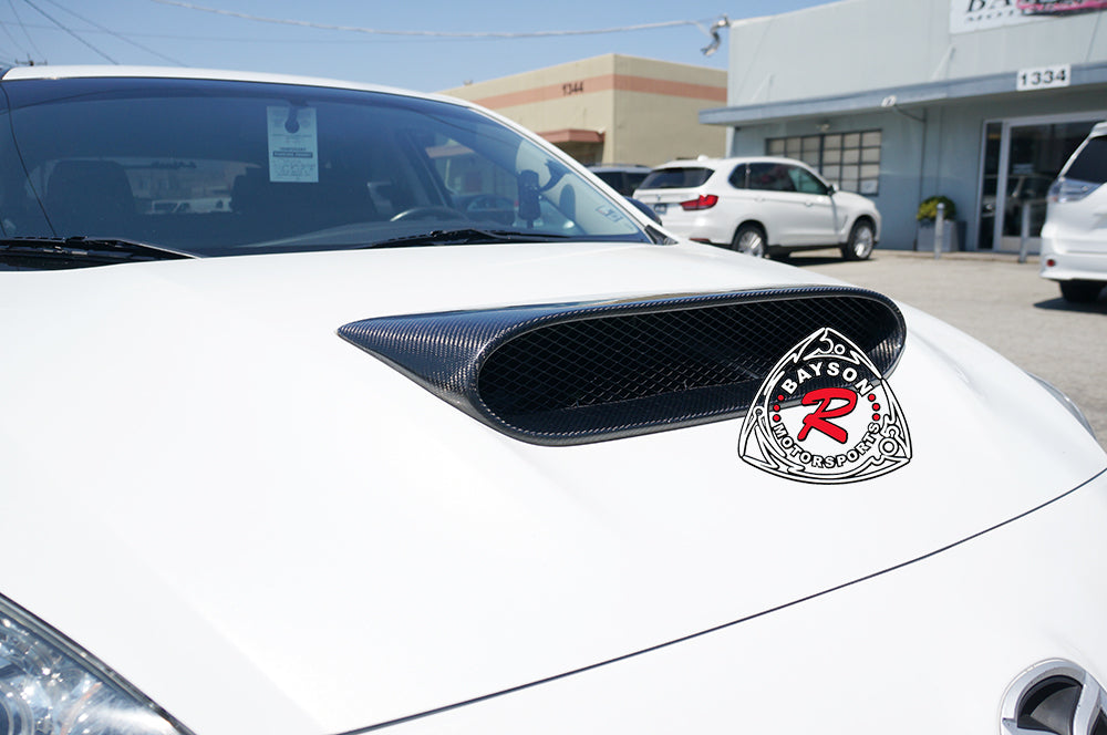 Raised Style (Carbon Fiber) Hood Scoop For 2010-2013 Mazdaspeed-3 (5Dr Hatchback)