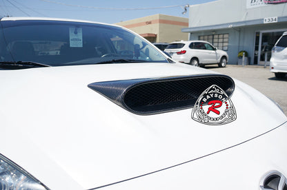 Raised Style (Carbon Fiber) Hood Scoop For 2010-2013 Mazdaspeed-3 (5Dr Hatchback)