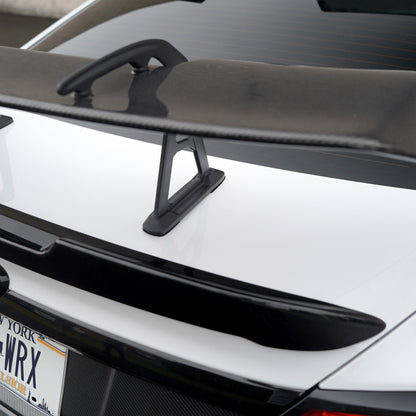 JDMuscle [22-25 WRX] STI Style Swan Neck Spoiler Paint Matched / Carbon Fiber