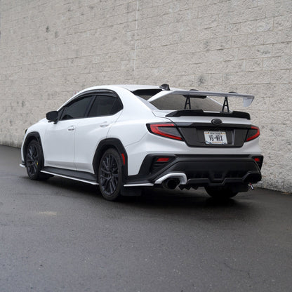 JDMuscle [22-25 WRX] STI Style Swan Neck Spoiler Paint Matched / Carbon Fiber