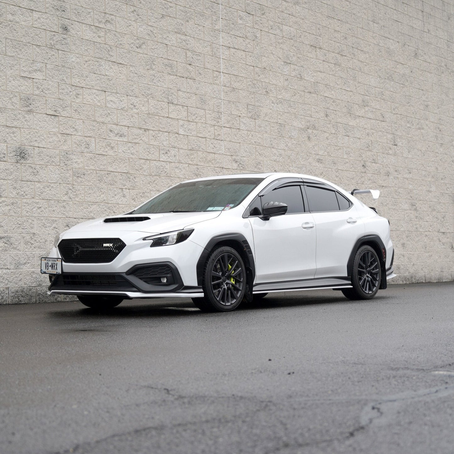 JDMuscle [22-25 WRX] STI Style Swan Neck Spoiler Paint Matched / Carbon Fiber