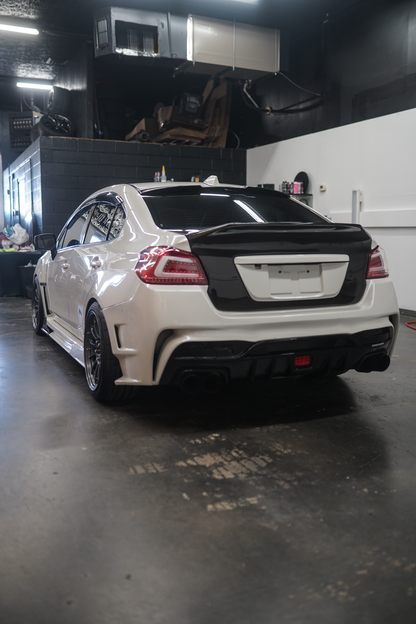 JDMuscle [15-21 WRX/STI] Gloss Black / Paint Matched License Plate Backing