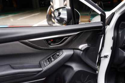 JDMuscle [22-25 WRX] Tanso Dry Carbon Fiber Front Door Larger Pannel Covers - 2 PC