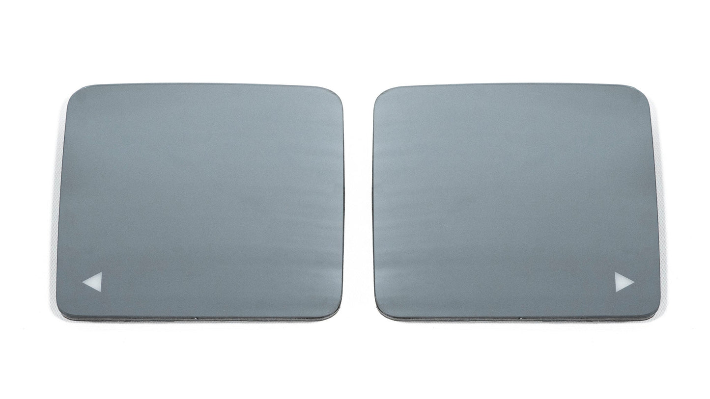 OLM Convex Mirrors with Defrosters and BSM (Chrome) - 2018+ Wrangler