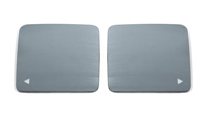 OLM Convex Mirrors with Defrosters and BSM (Chrome) - 2018+ Wrangler