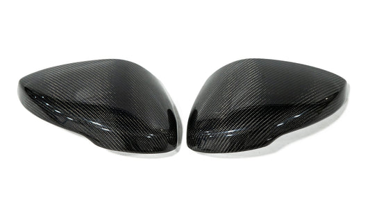 OLM Full Replacement Carbon Fiber Mirror Covers w/Turn Signal - 2022+ Honda Civic / Type R / 2023+ Acura Integra