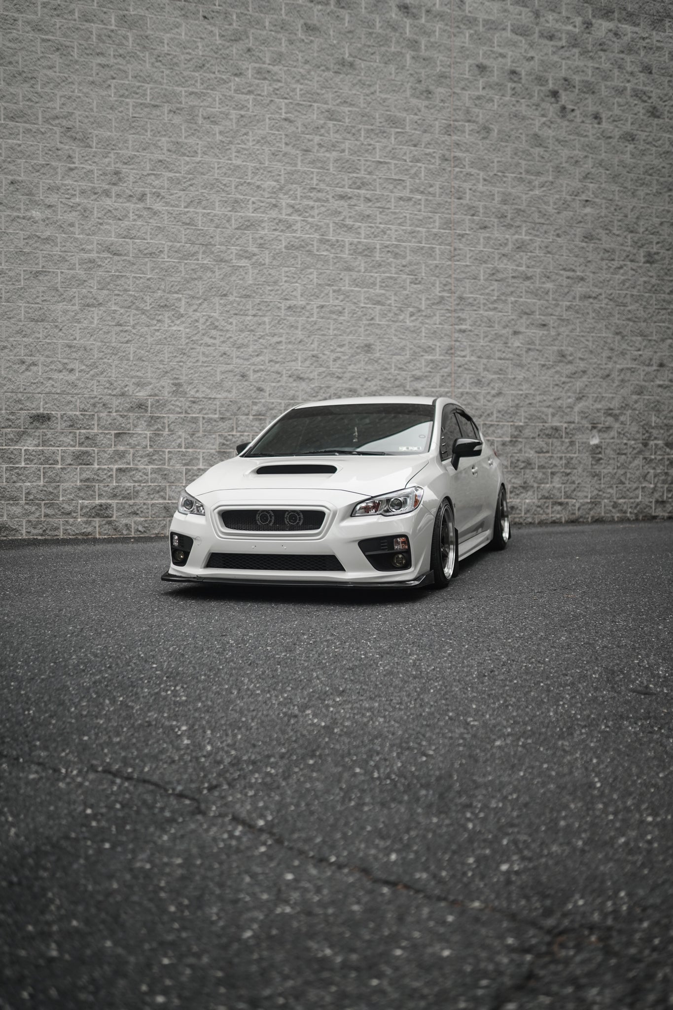JDMuscle [15-17 WRX/STI] CS Style Front Bumper Grille-Paint Matched/Gloss Black