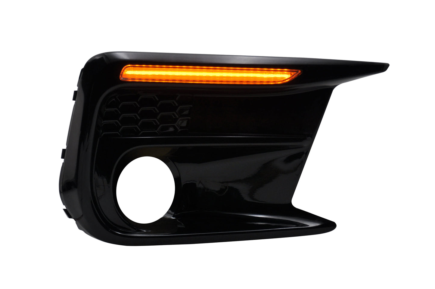JDMuscle [18-21 WRX/STI] JDM Style Sequential Turn+Drl Bezel w/ Fog Light Cut Out | JDM-WRX18-133008