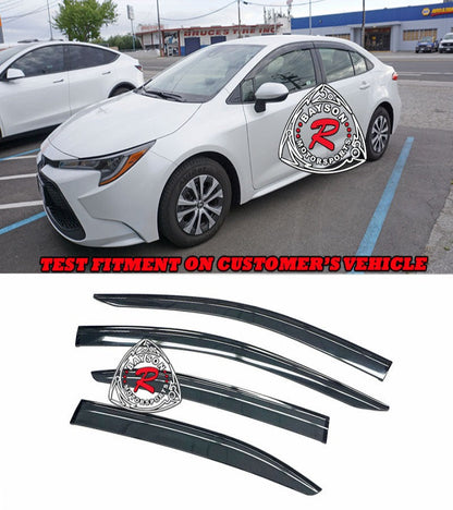 OE Style Window Visors For 2020-2025 Toyota Corolla (4Dr Sedan)