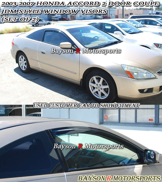 JDM Style Window Visors For 2003-2007 Honda Accord (2Dr Coupe)