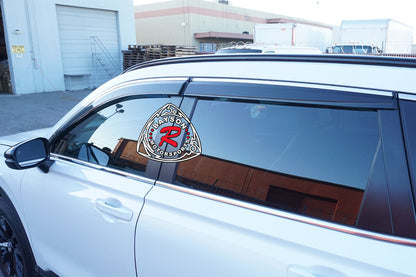 Window Visors with Stainless Steel Chrome Trims For Honda CR-V 2023-2024