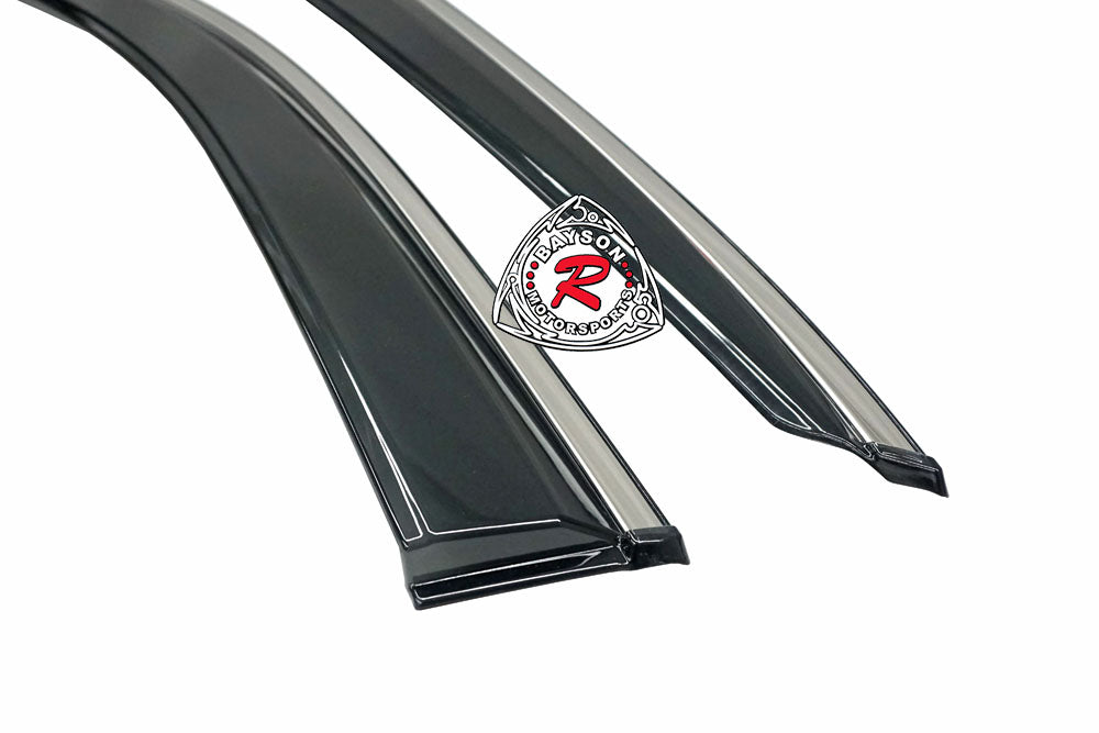 Window Visors with Stainless Steel Chrome Trims For Honda CR-V 2023-2024