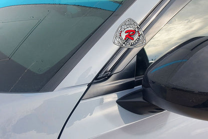 MU Style Window Visors with Black Trims For 2022-2026 Honda Civic (4Dr Sedan/5Dr Hatchback)/Civic Type R (FL5)