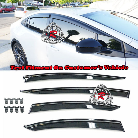 JDM Style Window Visors For 2023-2025 Toyota Prius (4Dr Sedan)