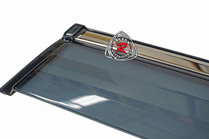 JDM Style Window Visors with Stainless Steel Trim For 2021-2025 Toyota Sienna
