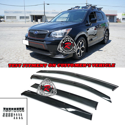 OE Style Window Visor with Clips For 2014-2017 Subaru Forester (5Dr)