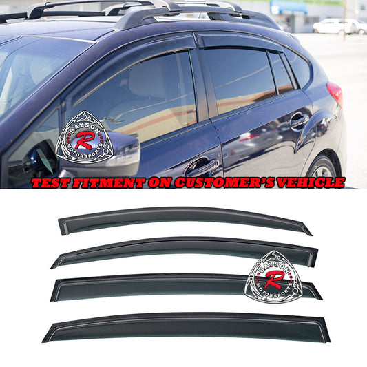JDM Style Window Visors For 2012-2016 Subaru Impreza 5Dr/2013-2017 Subaru XV Crosstrek