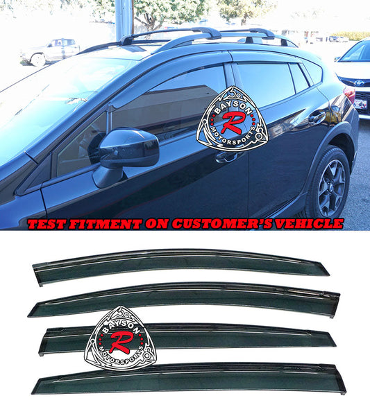 OE Style Window Visors For 2017-2023 Subaru Impreza 5Dr Hatchback/2018-2023 Subaru XV Crosstrek