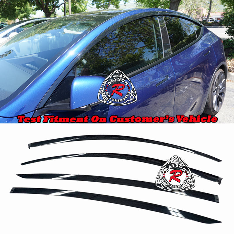 A Style Window Visors For 2020-2026 Tesla Model-Y