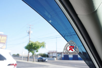 JDM Style Window Visors with Stainless Steel Chrome Trims For 2019-2025 Toyota RAV4