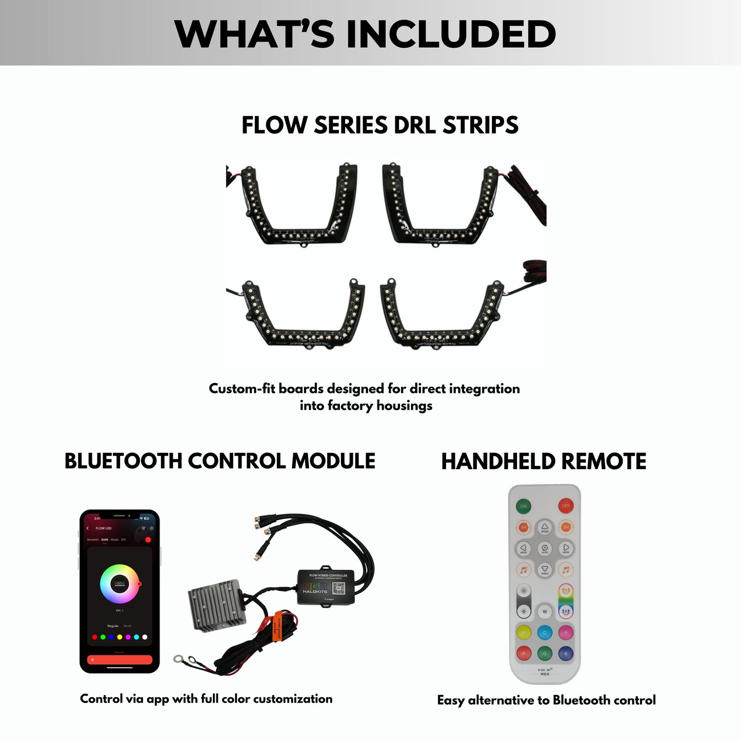 Dodge Charger Flow Series DRL Boards (for 2011-2014 Spec-D Headlights)