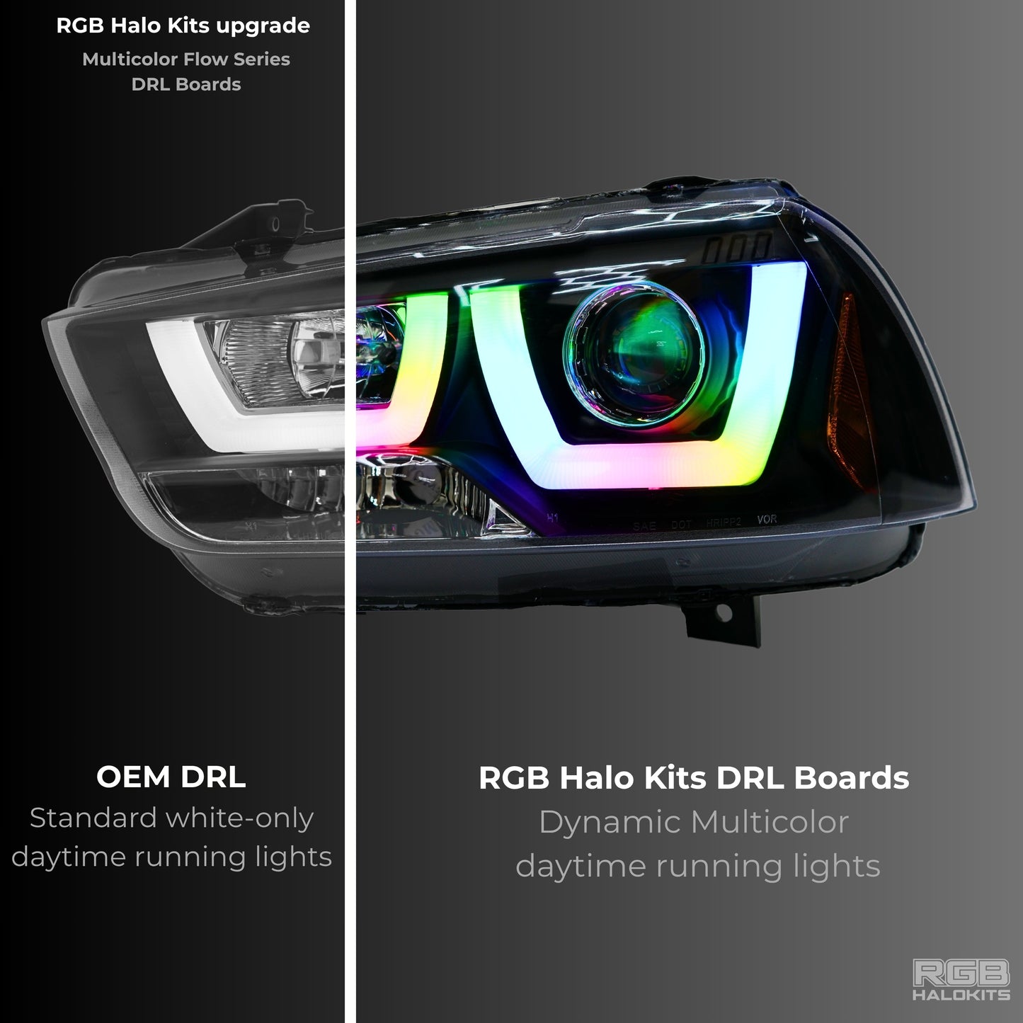 Dodge Charger Flow Series DRL Boards (for 2011-2014 Spec-D Headlights)