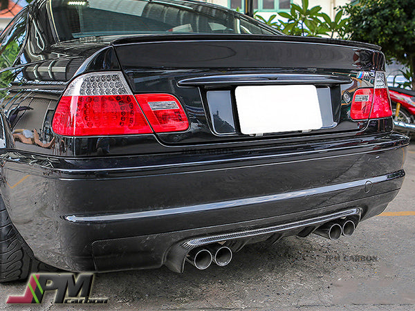 V Style Carbon Fiber Rear Diffuser Fits For 2001-2006 BMW E46 M3 Coupe Only