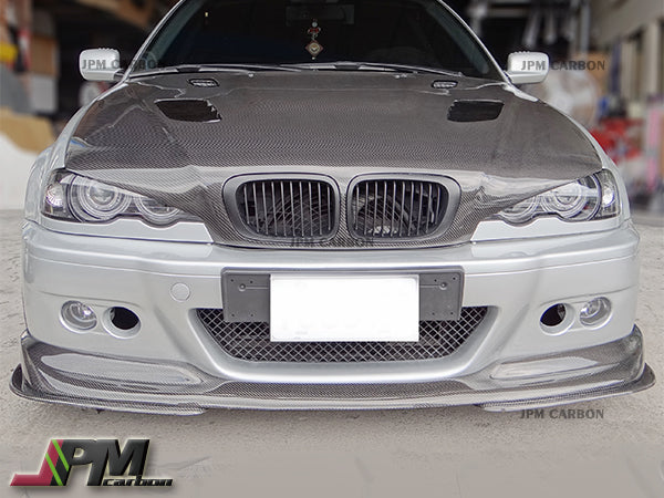 AC2 Style Carbon Fiber Front Bumper Add-on Lip Fits For 2001-2006 BMW E46 M3 Only