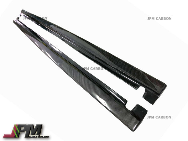 DP Style Carbon Fiber Side Skirt Add-on Lip Fits For 2001-2006 BMW E46 M3 Only