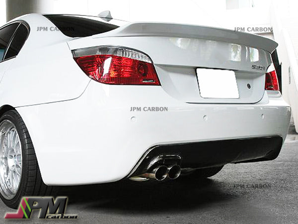 3D Style Carbon Fiber Rear Diffuser (For Left Dual Tips) Fits For 2004-2009 BMW E60 M-Sport Only