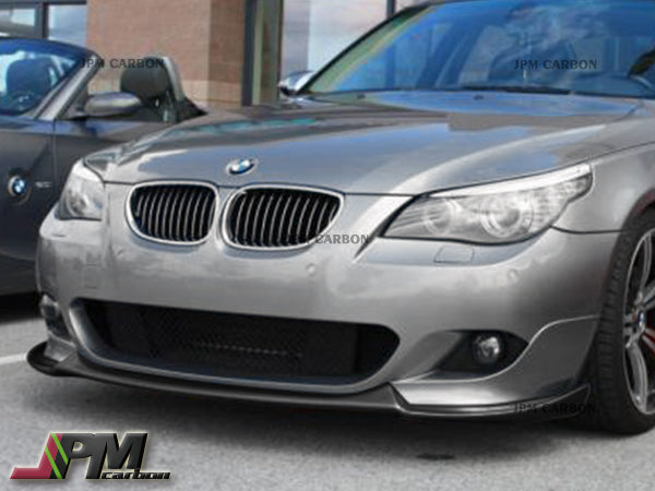 HG Style Carbon Fiber Front Bumper Add-on Lip Fits For 2006-2010 BMW E60 M5 Only