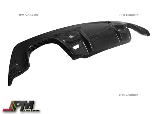 3D Style Carbon Fiber Rear Diffuser (For Quad Tips) Fits For 2004-2009 BMW E60 M-Sport Only