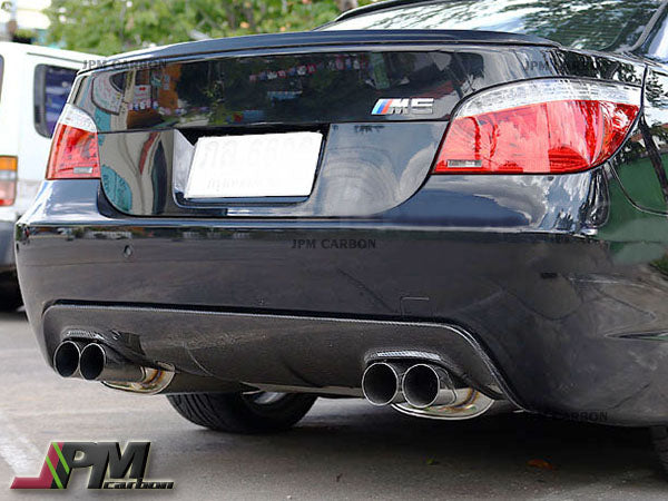 OE Style Carbon Fiber Rear Diffuser (For Quad Tips) Fits For 2004-2009 BMW E60 M-Sport Only