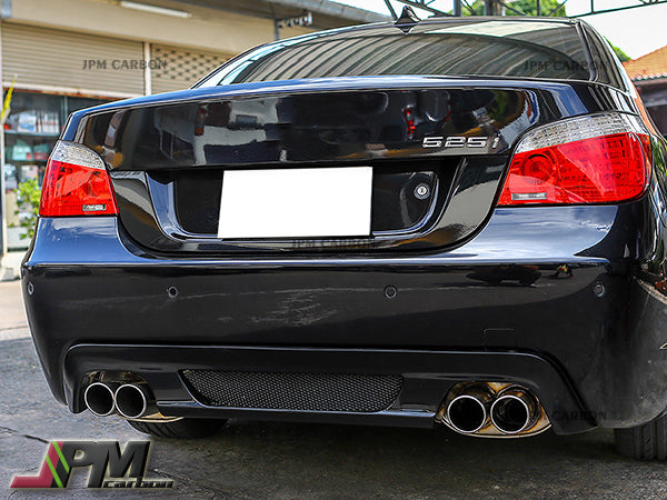HM Style Carbon Fiber Rear Diffuser (For Quad Tips) Fits For 2004-2009 BMW E60 M-Sport Only