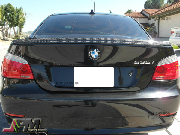 M5 Style Carbon Fiber Trunk Spoiler Fits For 2004-2009 BMW E60 5-Series Sedan Only