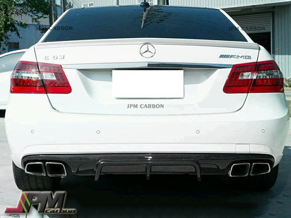 JPM Style Carbon Fiber Rear Diffuser Fits For 2010-2013 Mercedes-Benz W212 with AMG Sport Package & E63AMG Only