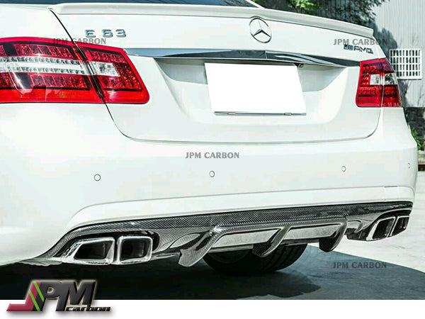 JPM Style Carbon Fiber Rear Diffuser Fits For 2010-2013 Mercedes-Benz W212 with AMG Sport Package & E63AMG Only