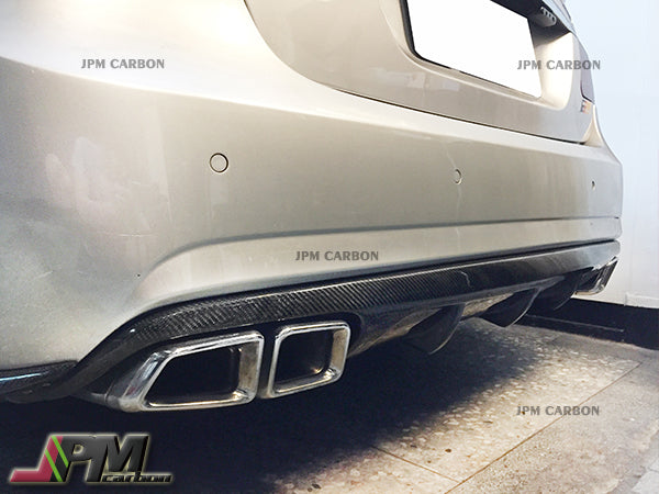 W210 Rear Diffuser V Style Carbon Fiber Rear Diffuser Fits For 2010-2013 Mercedes-Benz W2