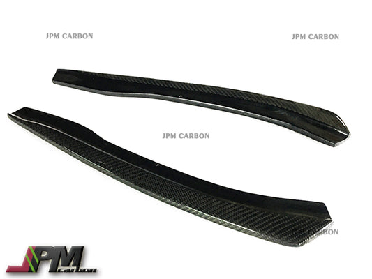 DP Style Carbon Fiber Rear Bumper Add-on Splitters Fits For 2006-2010 BMW E63 M6 Only
