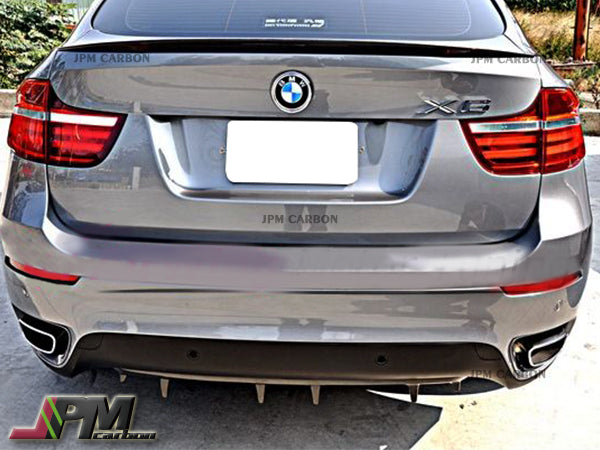 JP Style Carbon Fiber Rear Diffuser Fits For 2008-2014 BMW E71 X6 Only