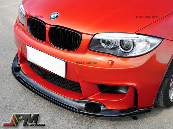 RZ Style Carbon Fiber Front Bumper Add-on Lip Fits For 2011-2018 BMW E82 1M Only