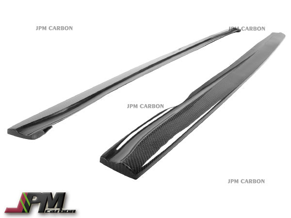 DP Style Carbon Fiber Side Skirt Add-on Lips Fits For 2011-2018 BMW E82 1M Only