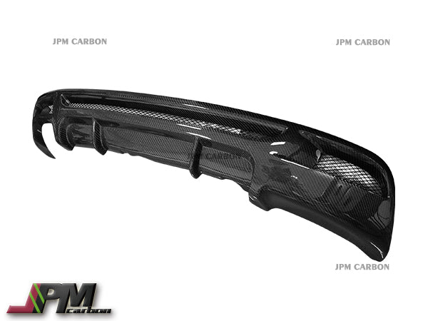 P Style Carbon Fiber Rear Diffuser (For Left Dual Tips) Fits For 2008-2013 BMW E82 E88 M-Sport Only